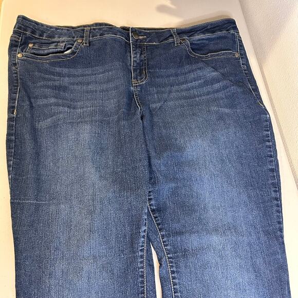 Torrid Jeans Blue Denim Straight Leg Womens Size 22R - Picture 5 of 13